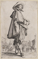 KG 10738
<br/>
Edelman met gevouwen handen ("Adel")
<br/>
<em>Callot, Jacques (1592 - 1635)</em>